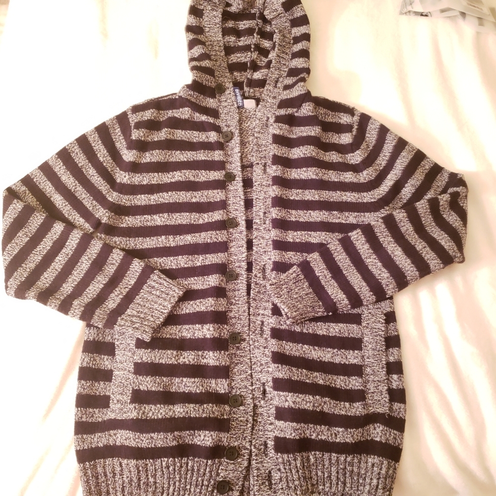 Mens or Unisex button front cardigan